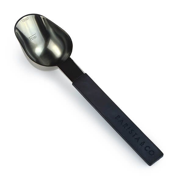Barista & Co Beautifully Crafted The Scoop Stainless Steel Coffee Measuring Spoon Black