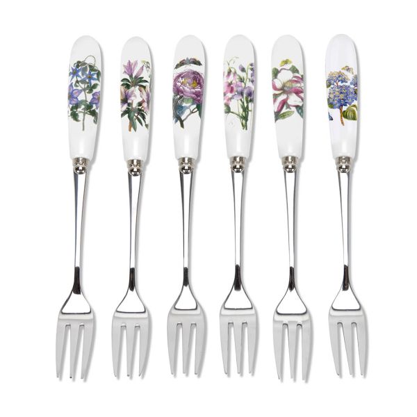Portmeirion Botanic Garden Pastry Forks Set of 6