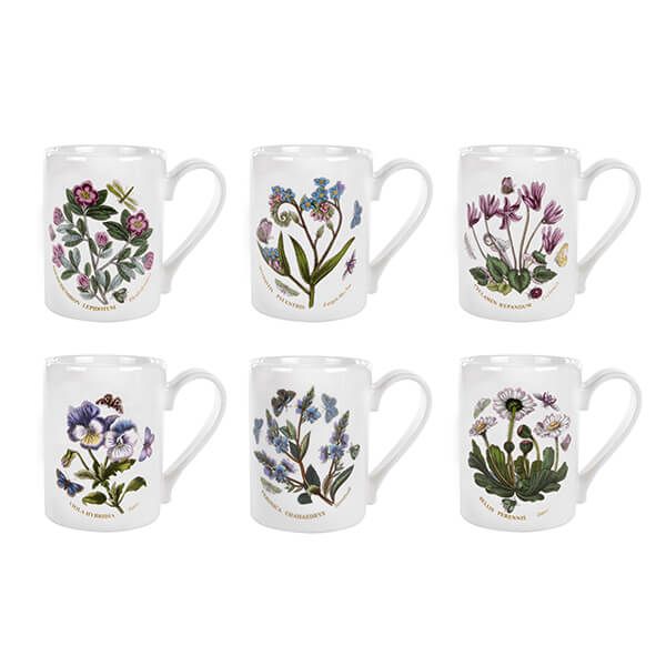 Portmeirion Botanic Garden Coffee Mug Set of 6