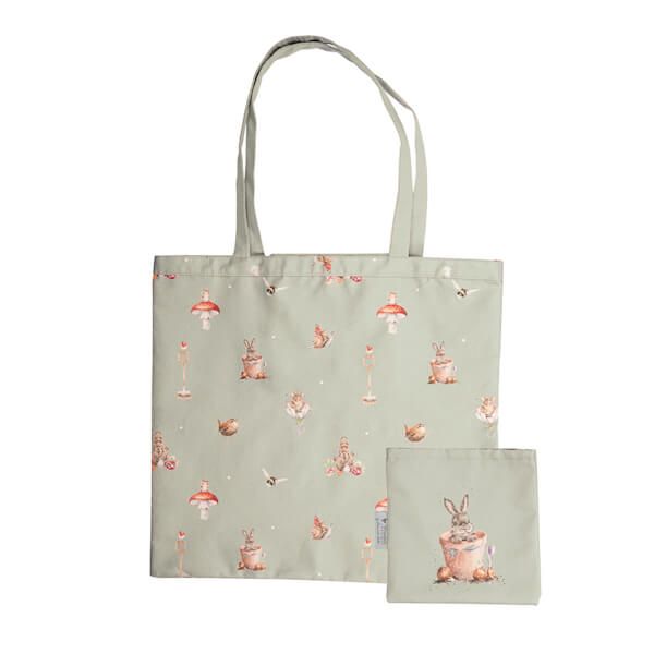 Wrendale Designs Foldable Shopping Bag Garden Friends - Rabbit