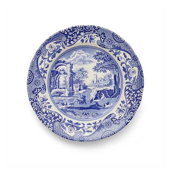 Spode Blue Italian Set of 4 19cm Plates