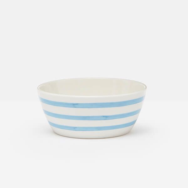 Joules Hand Painted Blue Stripe Cereal Bowl