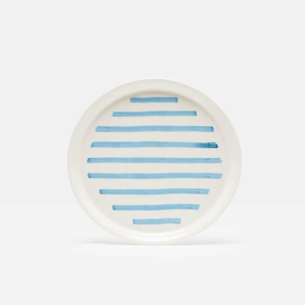 Joules Hand Painted Stripe Side Plate