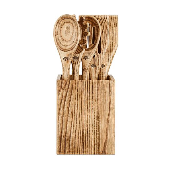 Barbary & Oak Hoxton 5 Piece Utensil Set with Holder