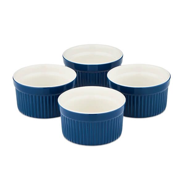 Barbary & Oak Ceramic Ramekins, Set of 4 Blue
