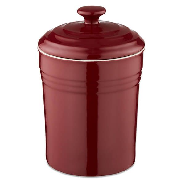 Barbary & Oak 23cm Ceramic Storage Jar Red