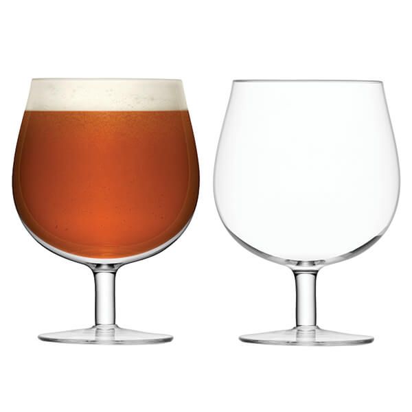 LSA Bar Craft Beer Glass 550ml Clear Set Of Two
