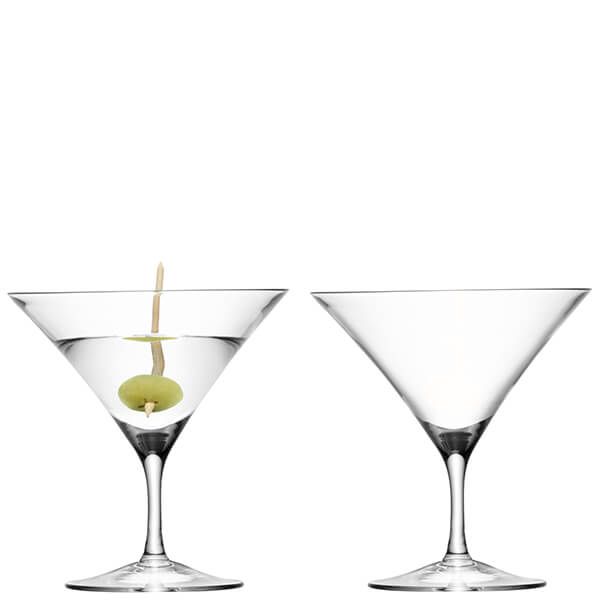 LSA Bar Martini Glass 180ml Clear Set of Two