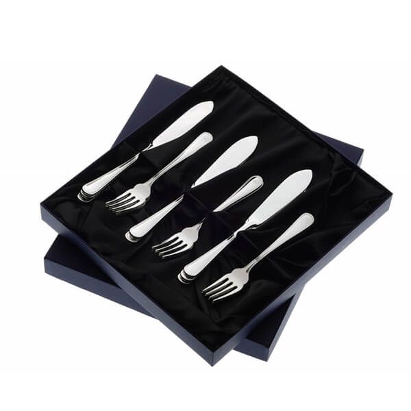Arthur Price of England Britannia Sovereign Stainless Steel Set of 8 Pairs Of Fish Eaters