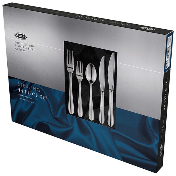 Stellar Sterling Stainless Steel 44 Piece Cutlery Gift Box Set
