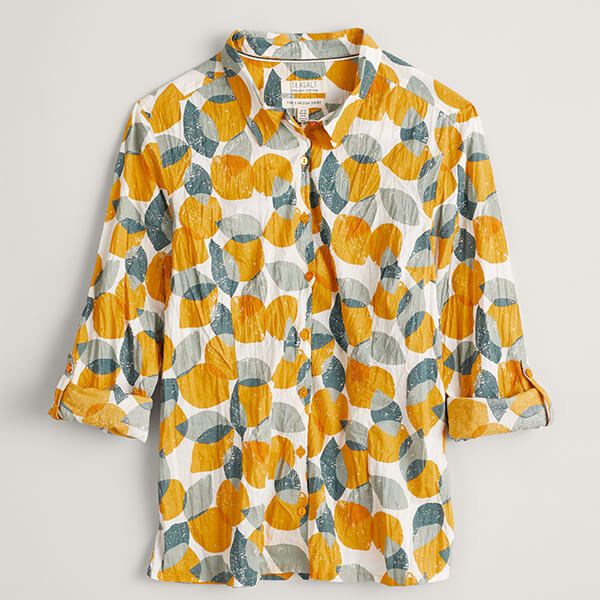 Seasalt Larissa Shirt Leaves and Lemons Sunglow