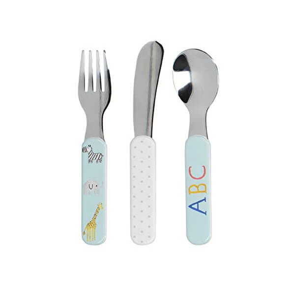 Creative Tops Alphabet 3 Piece Kids Cutlery Set With Stainless Steel Heads