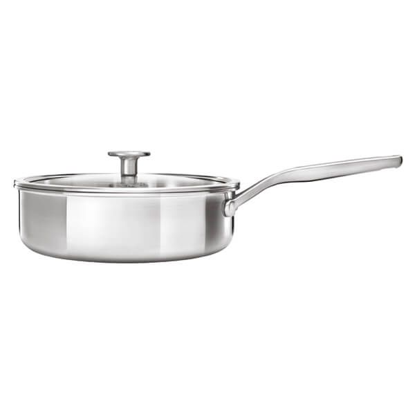 KitchenAid Multi-Ply Stainless Steel 3ply 24cm Skillet with Lid