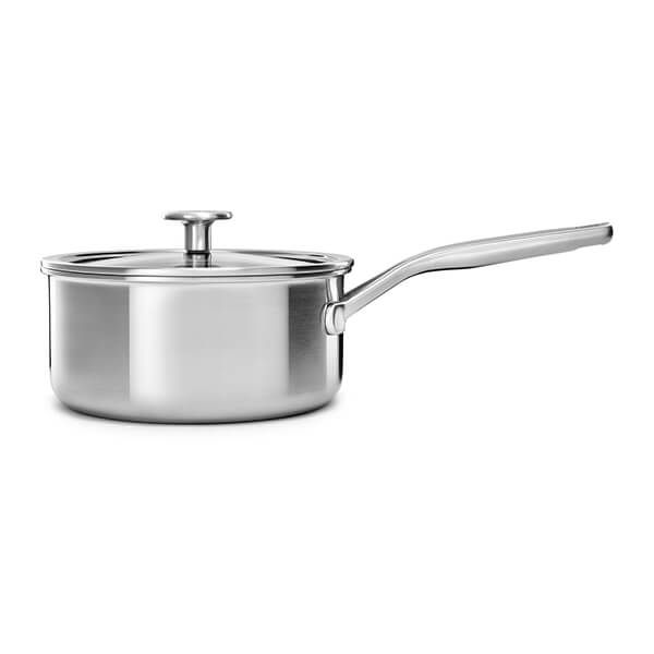 KitchenAid Multi-Ply Stainless Steel 3ply 16cm Saucepan with Lid