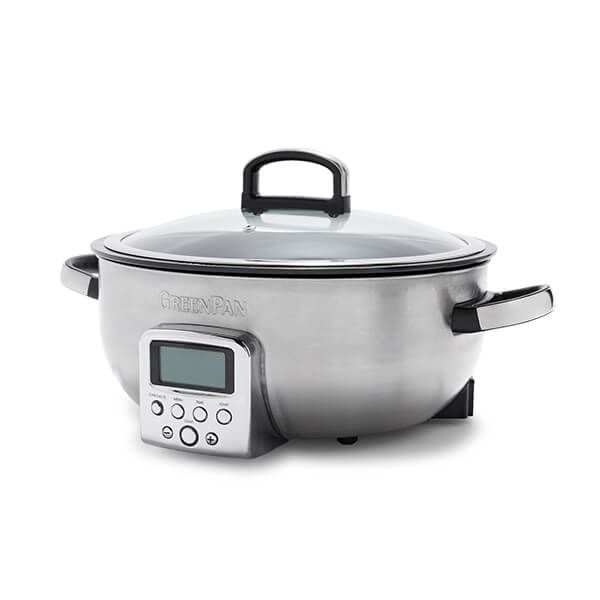 GreenPan Non-Stick Multicooker 5.6L Stainless Steel
