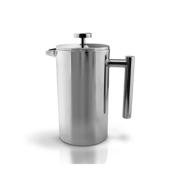 Grunwerg Double-wall Polished Straight Sided Cafetiere 3 Cup