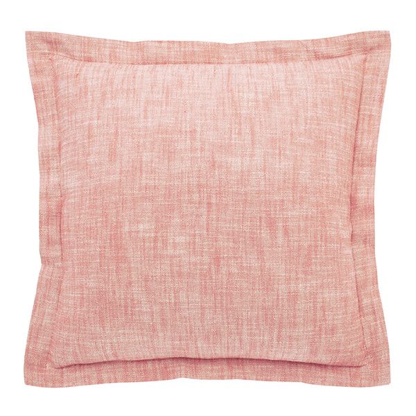 Walton & Co Terracotta Blush Chambray Wide Flange Cushion