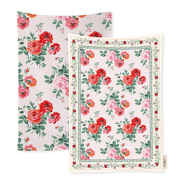 Cath Kidston Archive Rose Set of 2 Tea Towels