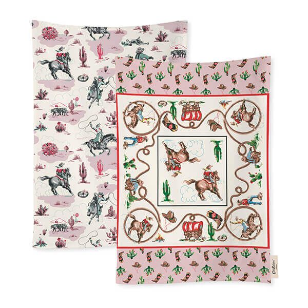 Cath Kidston Cowgirl Rodeo Set of 2 Tea Towels