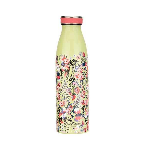 Cath Kidston Painted Table Ditsy Floral Stainless Steel Bottle Green 460ml