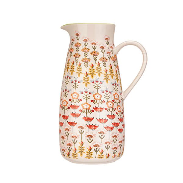 Cath Kidston Painted Table Ceramic Pitcher Jug 1.7 Litre