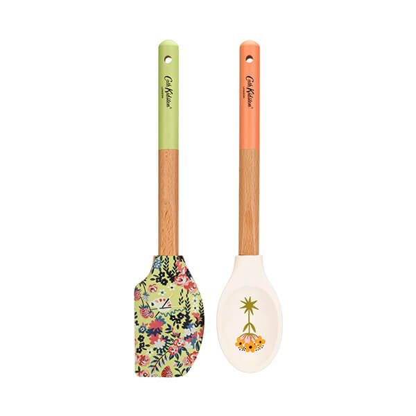 Cath Kidston Painted Table Silicone & Wood Utensil Set