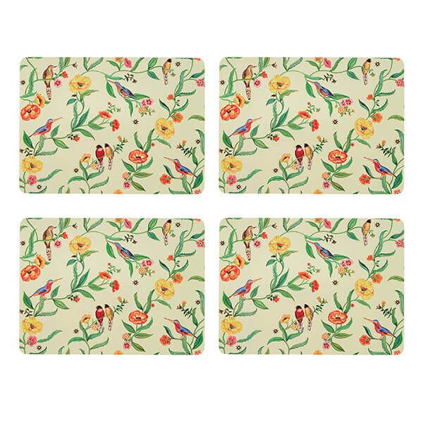 Cath Kidston Summer Birds Set of 4 Cork Backed Placemats