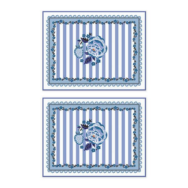 Cath Kidston Strawberry Garden Blue Set of 2 Placemats