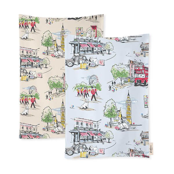 Cath Kidston Billie Goes To Town Set of 2 Tea Towels