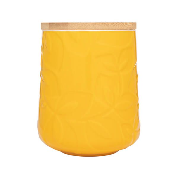 Catherine Lansfield Inga Storage Jar Yellow