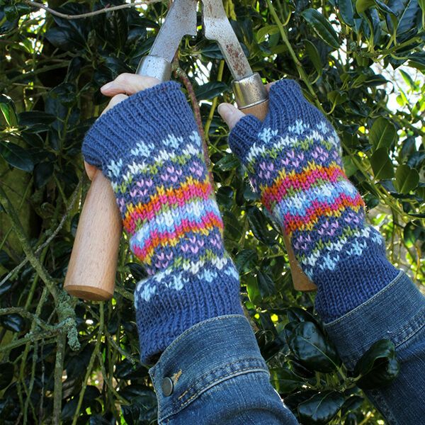 Pachamama Clifden Fine Knit Handwarmer Denim