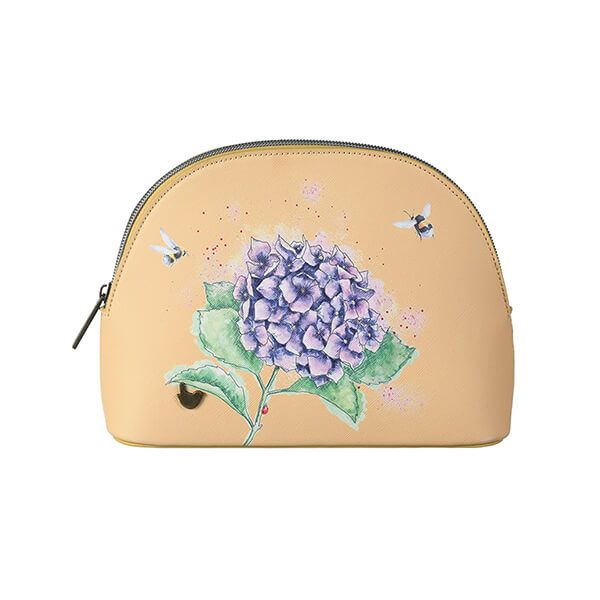 Wrendale Designs 'Hydrangea' Bee Medium Cosmetic Bag