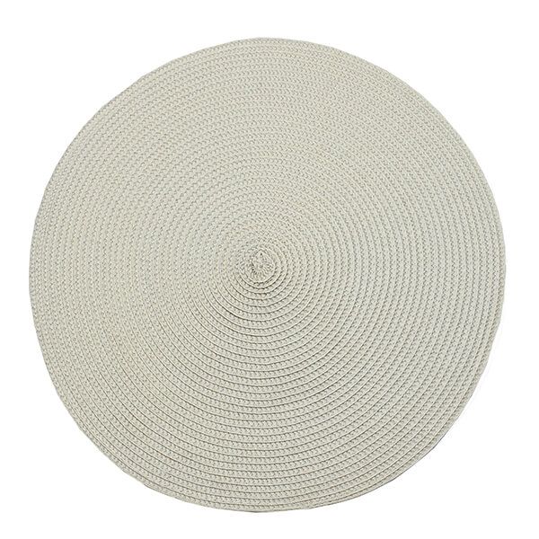 Walton & Co Linen Circular Ribbed Placemat