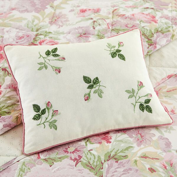 Sanderson Options Amelia Rose 40x30cm Cushion Pink and Lilac