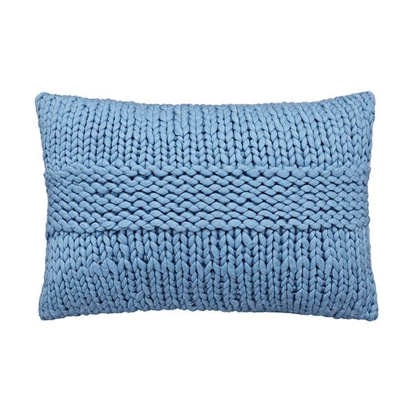 Katie Piper Be Still Chunky Cushion 60 x 40cm Blue
