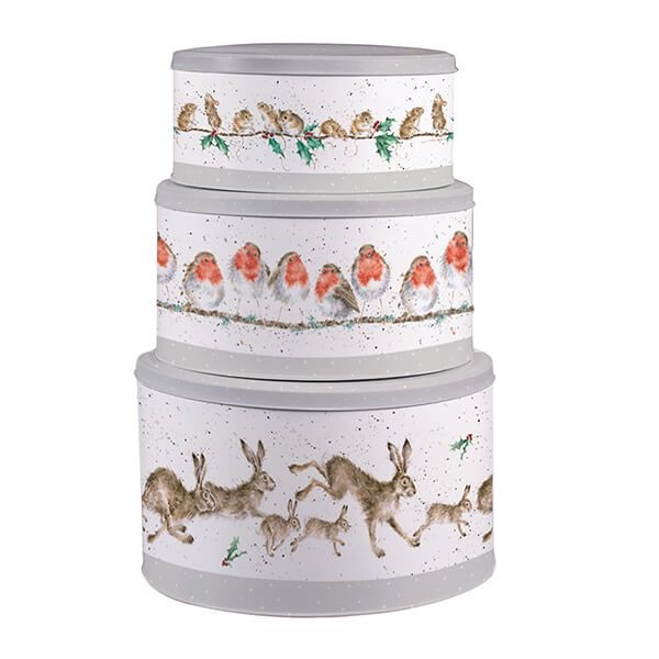 Wrendale Designs Christmas Cake Tin Nest