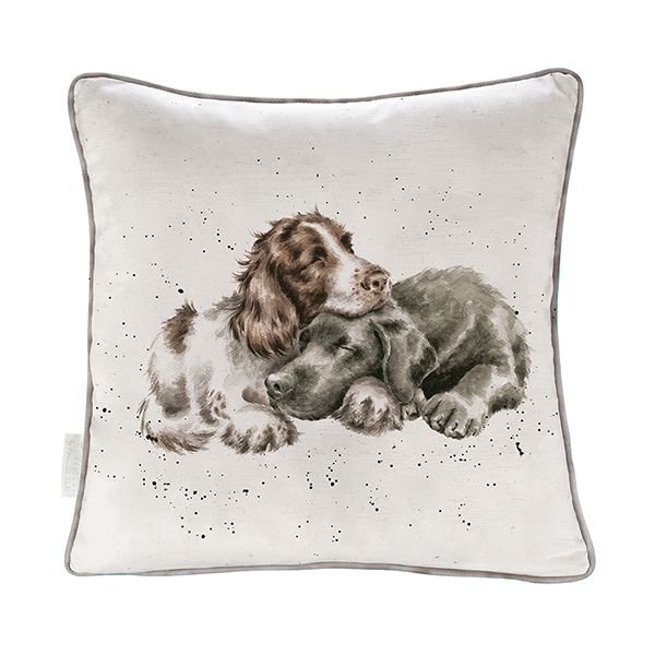 Wrendale Designs 40cm Growing Old Together Dogs Square Cushion