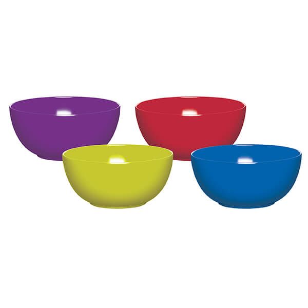 Colourworks Set of Four 15cm Melamine Bowls