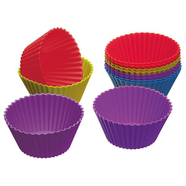 Colourworks Pack of Twelve Silicone 7cm Cupcake Cases