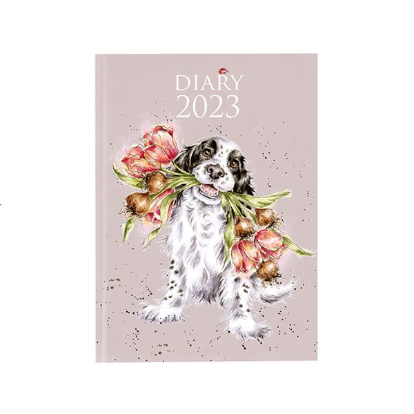 Wrendale Designs Dog Blooming with Love Desk 2023 Diary