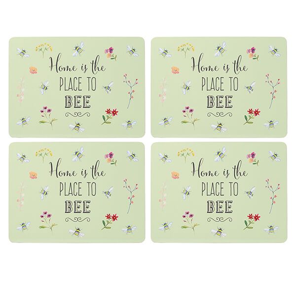 English Tableware Company Bee Happy Set of 4 Placemats