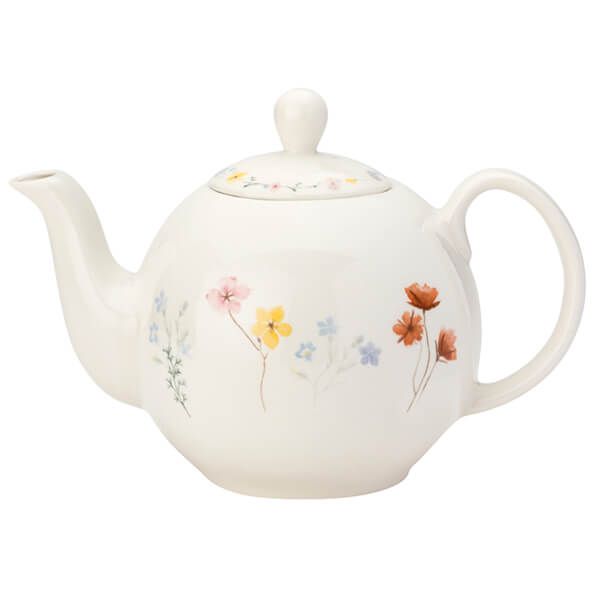 English Tableware Company Pressed Flowers 6 Cup Teapot