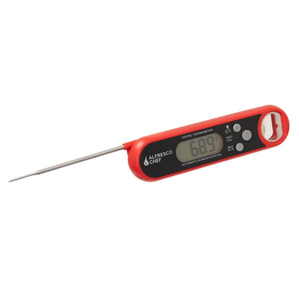 The Alfresco Chef Digital Meat Thermometer with Pouch