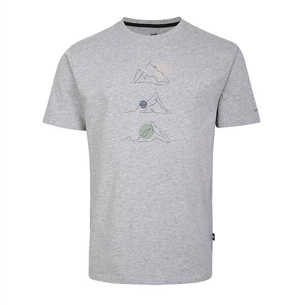 Dare 2b Mens Evidential Graphic T-Shirt Ash Grey Marl