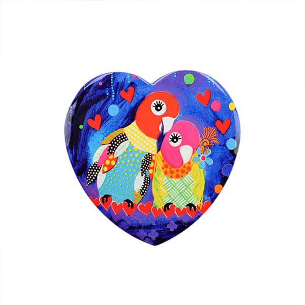 Maxwell & Williams Love Hearts Love Birds 10cm Ceramic Coaster