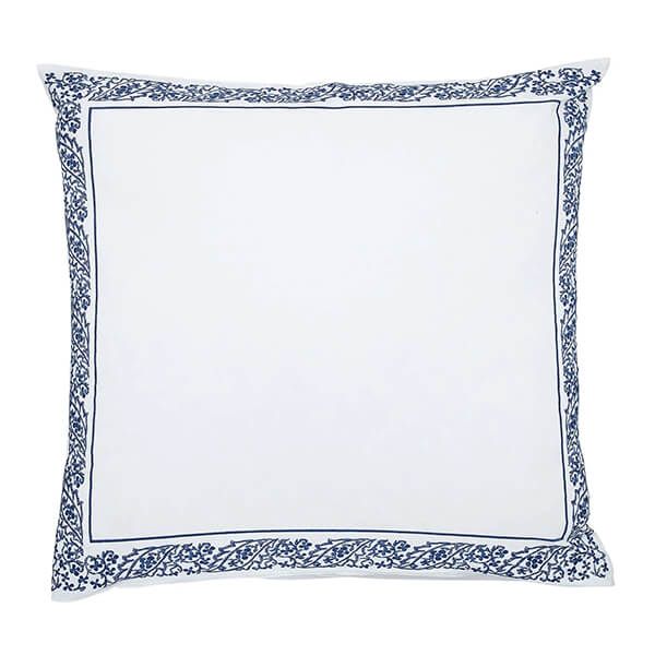 Morris & Co Acanthus/Pimpernel Square Pillowcase Woad Blue