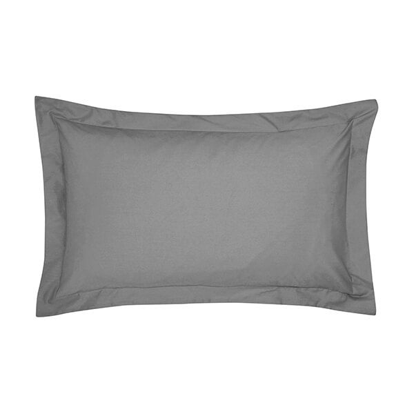 Bedeck of Belfast 300 Thread Count Oxford Pillowcase Charcoal