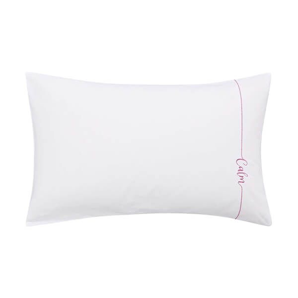 Katie Piper Calm Affirmation Standard Pillowcase Pink
