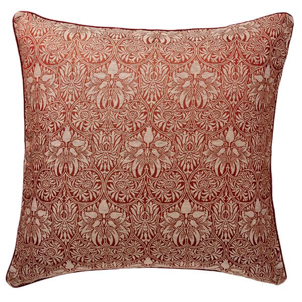 Morris & Co Crown Imperial Square Pillowcase Red