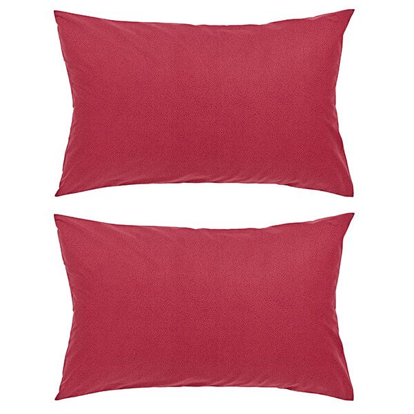 Morris & Co Larkspur Pair of Standard Pillowcases Crimson Red